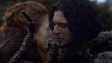 Jon Snow et Ygritte, Kit Harington et Rose Leslie