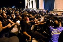 Affrontements entre manifestants et forces de l'ordre, le 26 octobre 2017 à Cayenne