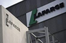 Une cimenterie du groupe français Lafarge, le 7 avril 2014 à Paris