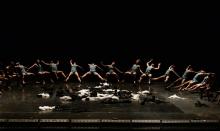 Des danseurs de l'opéra de Bordeaux, le 16 mars 2015