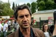 François Ruffin rencontre les salariés de Whirlpool à Amiens, le 14 mai 2017