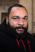 Le polémiste Dieudonné, le 13 décembre 2013 à Paris