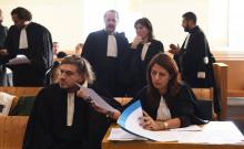 Pierre Bruno, avocat de Djoussouf et Oukoutoub Ahamada, et Christine d'Arrigo, avocate de Faysal Soi