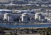 Photo prise le 10 octobre 2017 de la centrale nucléaire de Tricastin implantée sur quatre communes :