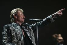 Johnny Hallyday sur scène, le 25 septembre 2009 à Lille