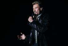 Photo de Johnny Hallyday prise le 29 septembre 2006 lors d'un concert à Bercy. Le chanteur est décéd