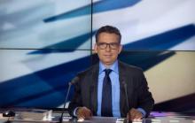 Frédéric Haziza sur le plateau de LCP, à Paris le 14 mai 2013