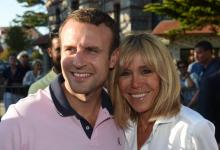 Le président Emmanuel Macron (g) et son épouse Brigitte Macron, le 17 juin 2017 au Touquet