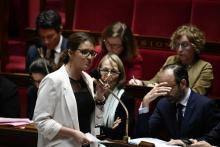 La secrétaire d'Etat à l'Egalité femmes-hommes, Marlène Schiappa, à l'Assemblée nationale, le 7 mars 2018 à Paris