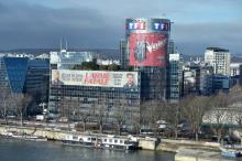 Le siège de TF1 à Boulogne-Billancourt, près de Paris, le 6 mars 2018