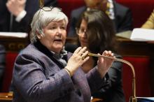 Jacqueline Gourault, ministre auprès du ministre de l'Intérieur, lors d'une intervention à l'Assemblée nationale, le 14 février 2018.