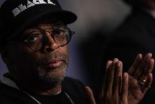 Le réalisateur américain Spike Lee, le 15 mai 2018 au festival de Cannes, pour le film "BlacKkKlansman"