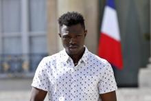 Mamoudou Gassama à l'Elysée le 28 mai 2018