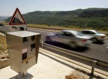 Radar routier en 2005 sur l'A75.