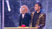 Jeff Panacloc et Jean-Marc lors de L'incroyable Noël de Jeff Panacloc sur TF1