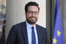 Mounir Mahjoubi au Palais de l'Elysée à Paris le 6 juillet 2018