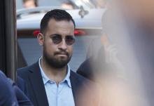 Alexandre Benalla, le 16 juillet 2018 à l'aéroport de Roissy