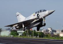 Un Mirage 2000 lors d'un exercice à Taïwan le 16 septembre 2014