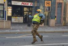 Un manifestant lors d'un rassemblement des "gilets jaunes", le 1er décembre 2019 à Toulouse