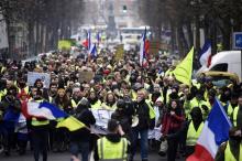 Défilé de "gilets jaunes", le 29 décembre 2018 à Lille