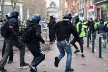 Echauffourées à Toulouse lors d'une manifestation de "gilets jaunes", le 15 décembre 2018