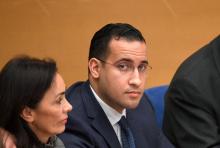 Alexandre Benalla avant son audition devant le Sénat, à Paris le 21 janvier 2019