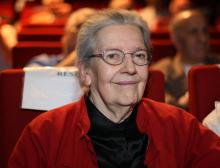 Josette Audin, le 21 juin 2007 à Paris, lors de la cérémonie de remise du prix Audin de mathématiques pour les cessions 2006 et 2007