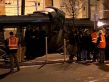 Deux tramways entrés en collision à Issy-les-Moulinezaux, dans les Hauts-de-Seine, le 11 février 2019