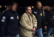 Joaquin Guzman, alias "El Chapo", lors de son extradition, en janvier 2017