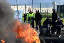 Devant la prison d'Alençon à Condé-sur-Sarthe, le 7 mars 2019