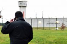 Entrée de la prison d'Alencon/Condé-sur-Sarthe, le 6 mars 2019