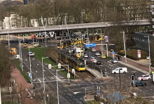 Un tramway à Utrech après une fusillade le 18 mars.