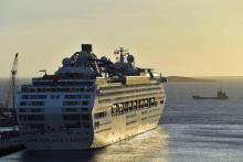 Le paquebot de croisière"Pacific Jewel amarré à Port Moresby, le 13 novembre 2018