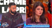 Cyril Hanouna et Mélissa, victime présumée de Christian Quesada