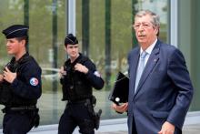 Patrick Balkany arrive au tribuinal à Paris, le 22 mai 2019