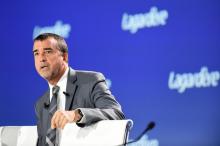 Arnaud Lagardère, président du groupe Lagardère et d'Europe 1, lors de l'assemblée générale du groupe Lagardère, le 10 mai à Paris