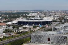 Vue générale de Saint-Denis, avec le Stade de France, en juillet 2016