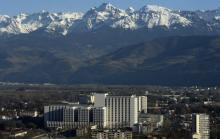 Une vue aérienne du CHU de Grenoble, le 7 janvier 2014