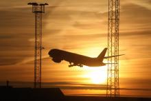 Décollage depuis l'aéroport de Stockholm, en novembre 2017