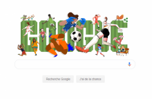 Le Doodle de la Coupe du monde féminine de football 2019.