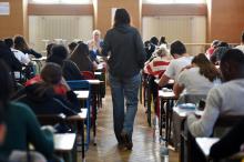 Epreuve du bac au lycée Pasteur à Strasbourg le 17 juin 2019