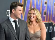 Scarlett Johansson et Colin Jost avril 2019