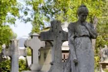 Au cimetière du Père Lachaise à Paris, en 2004