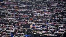 Les supporters de l'Olympique Lyonnais 