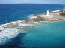 Vue sur une île des Bahamas 