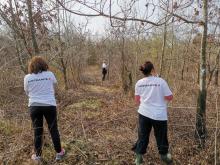 Des employés d’Air France plantent des arbres en Seine et Marne