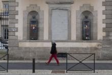 La préfecture du Puy-en-Velay restaurée après un incendie qui aurait été provoqué par quatre membres du mouvement des "gilets jaunes" en décembre 2018, photo du 8 mars 2020