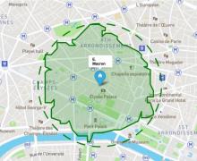 1km de l'élysée....aider Emmanuel Macron a éviter une amende