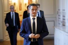 Gérald Darmanin le 8 juillet 2020 Place Beauvau