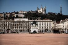 Place Bellecour à Lyon 